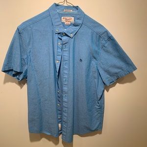 Shirt Sleeve Penguin Button Down. XL Slim Fit